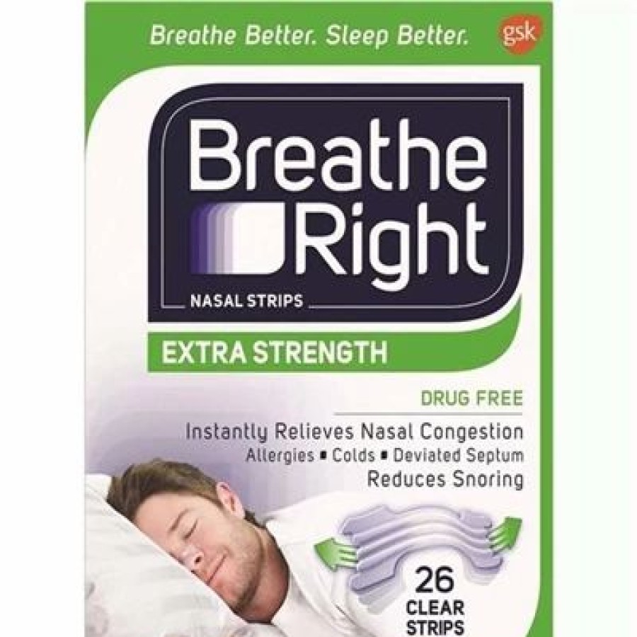 Breathe Right Extra Strength Sensitive Skin 26 Clear Strips | * Clearance