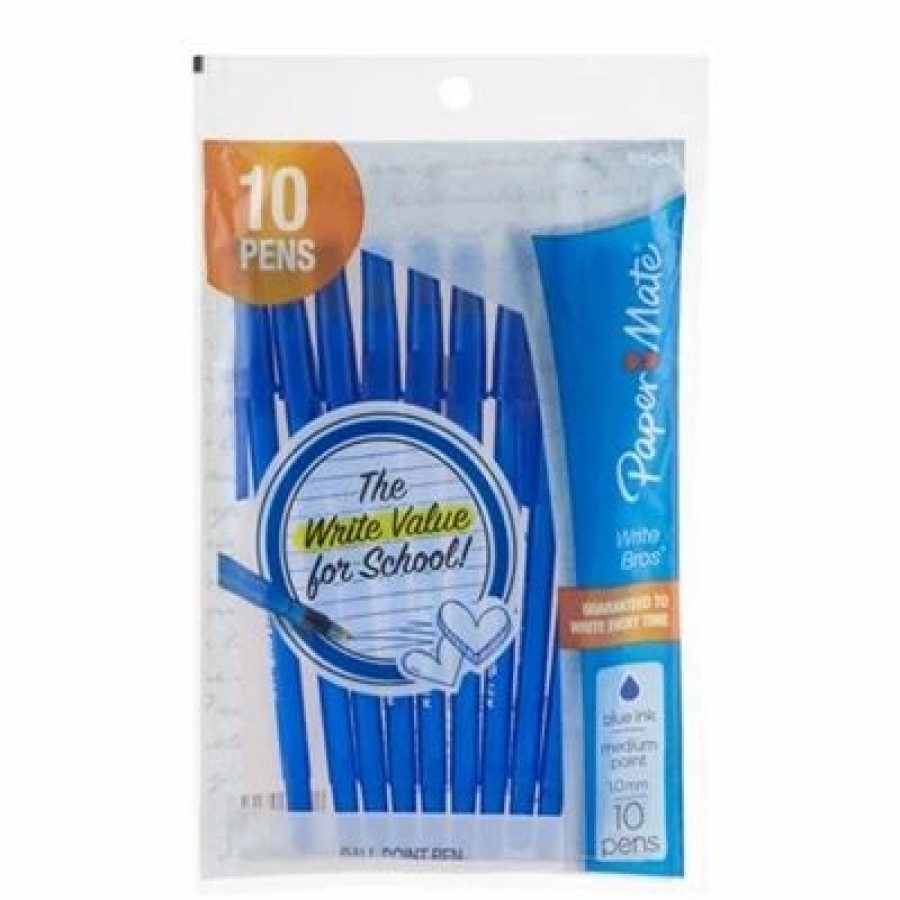 Paper Mate Blue Ink 10 Pens | * Best