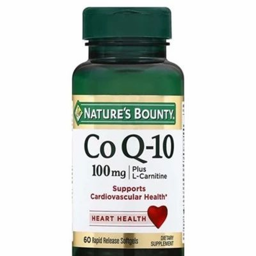 Nature'S Bounty Natures Bounty Co Q10 Plus L Carnitine 100Mg 60 Rapid Release Softgels | * Clearance