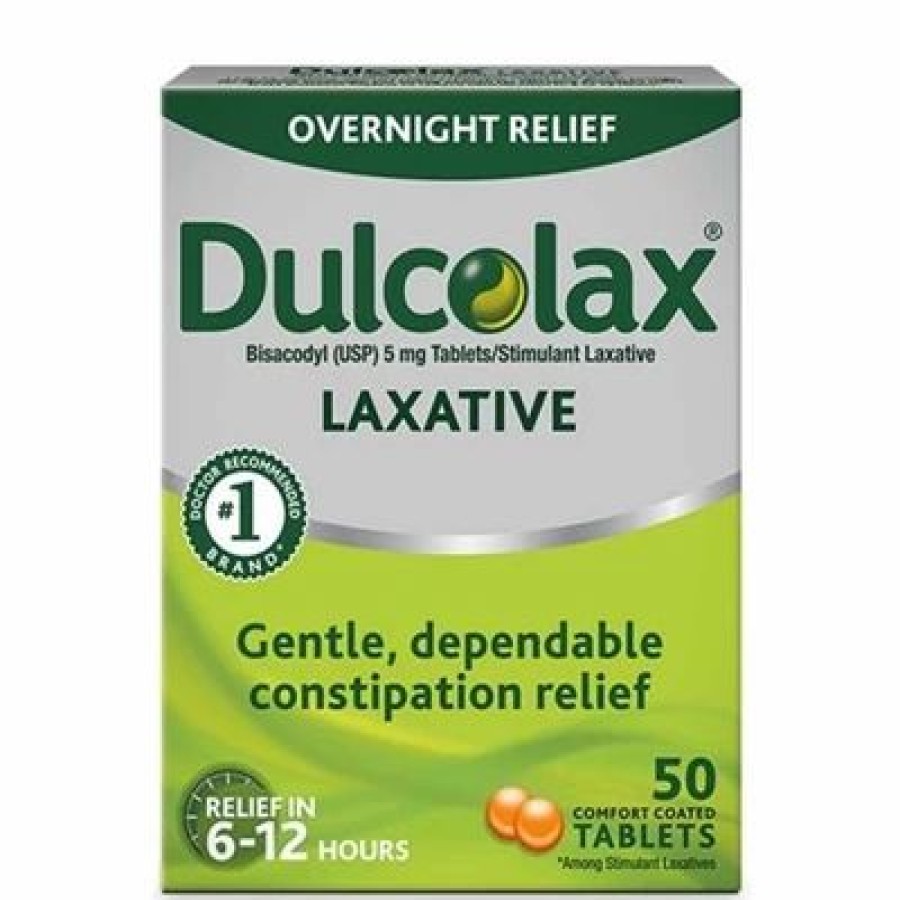 Dulcolax Overnight Relief 50 Comfort Coated Tablets | * New