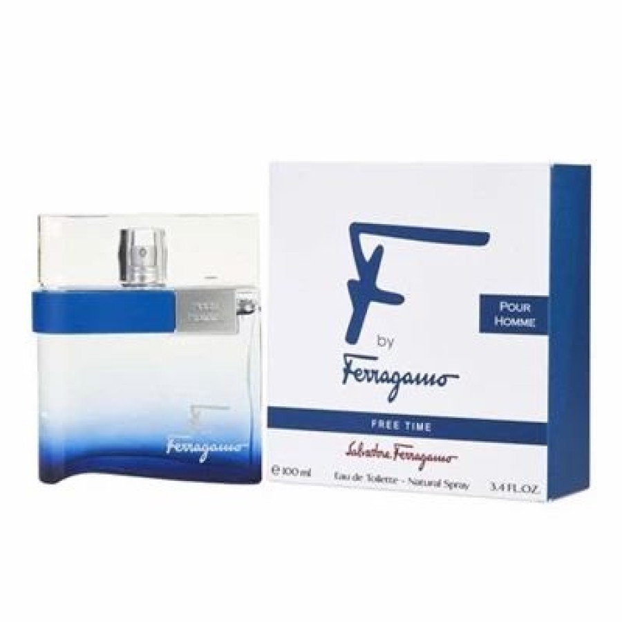 F Free Time By Salvatore Ferragamo For Men 3.4 Oz | * Hot