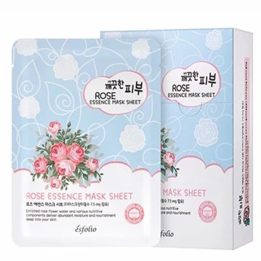 Esfolio Rose Essence Essence Mask 10 Sheets | * Wholesale