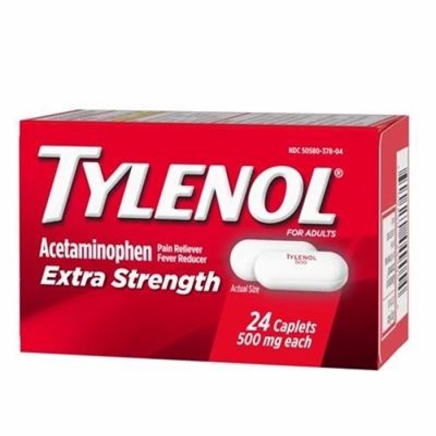 Tylenol Tylenol Extra Strength Pain Reliever Fever Reducer 24 Caplets | * New