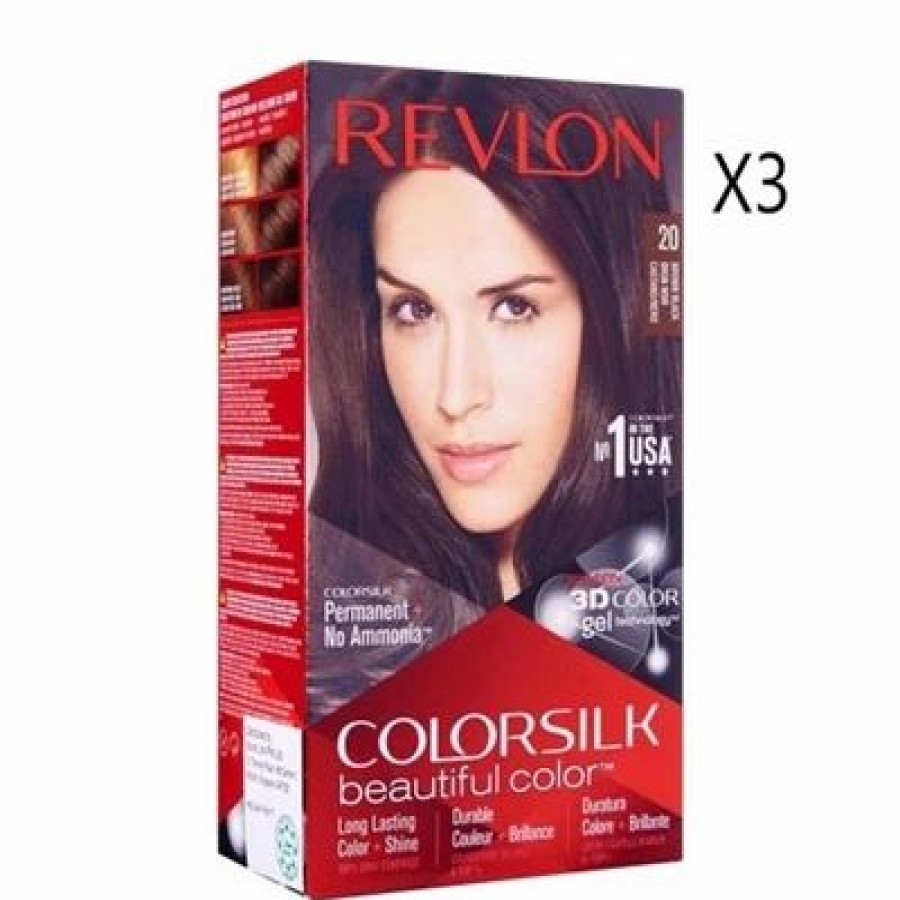 Revlon Colorsilk Beautiful Color Hair Dye 3 Packs | * Clearance