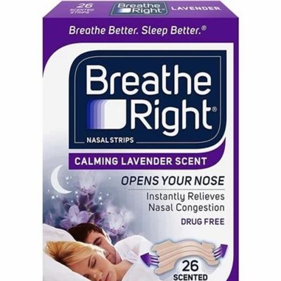 Breathe Right Calming Lavender Scent 26 Scented Strips | * Best