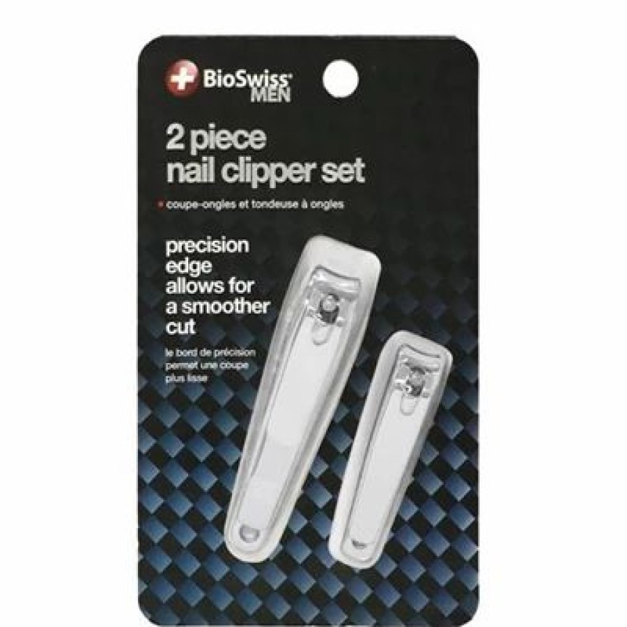 Bioswiss Men 2 Piece Nail Clipper Set | * New