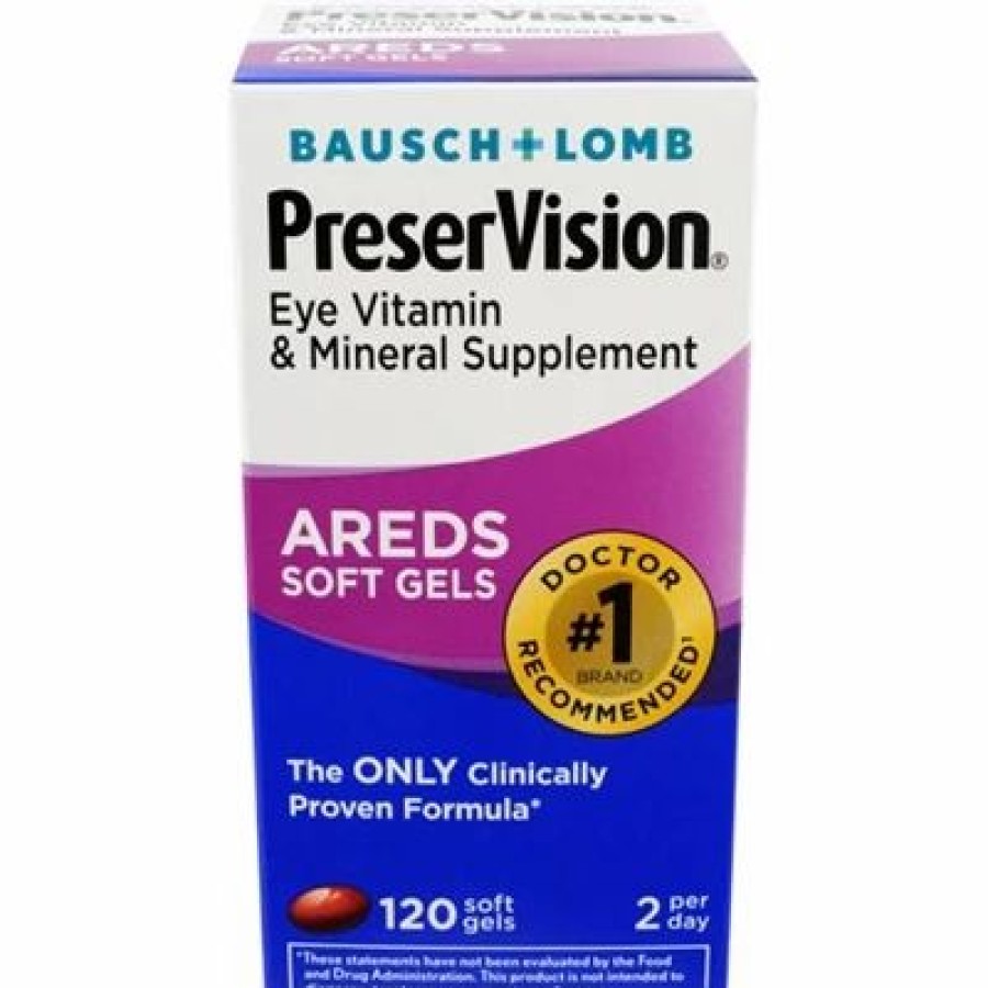 Bausch & Lomb Bausch + Lomb Preservision Areds Soft Gels 120 Softgels | * Online