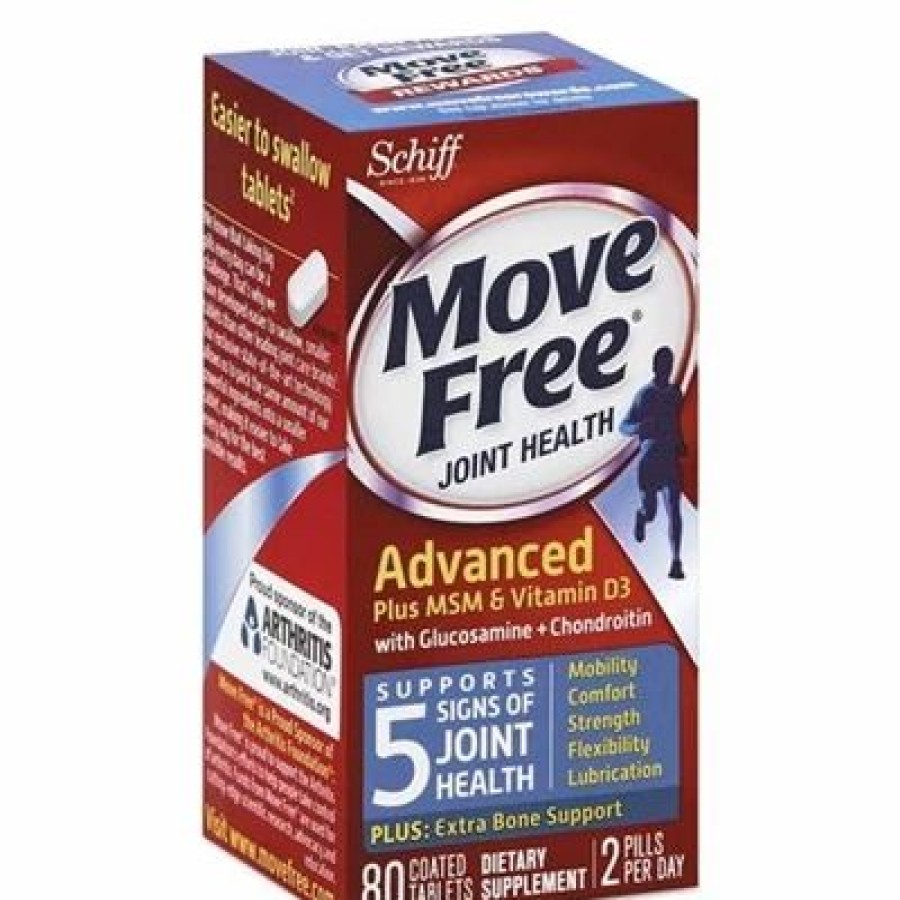 Schiff Schiff Move Free Joint Health Advanced Plus Msm Vitamin D3 80 Coated Tablets | * Online