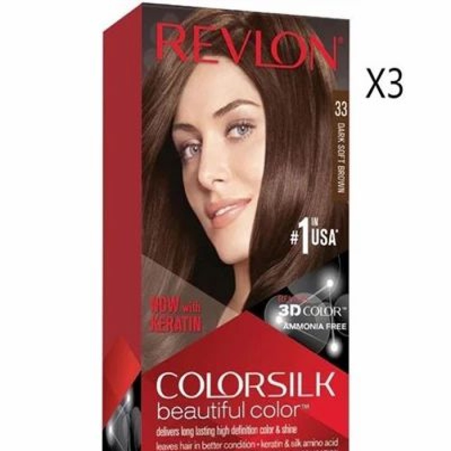 Revlon Colorsilk Beautiful Color Hair Dye 3 Packs | * Clearance