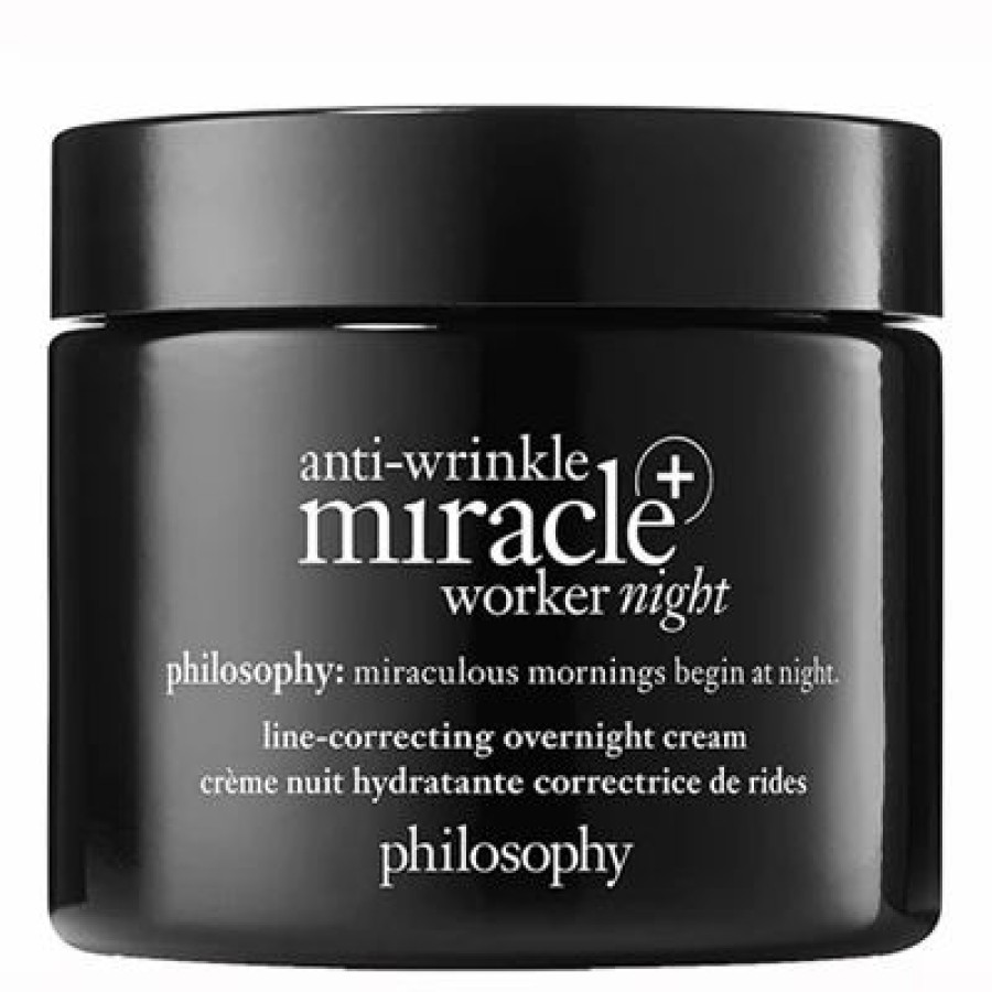 Philosophy Antiwrinkle Miracle Worker+ Night Linecorrecting Overnight Cream 2Oz / 60Ml | * New