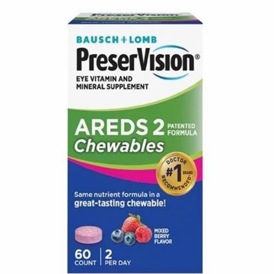 Bausch & Lomb Bausch + Lomb Preservision Areds 2 Chewables Mixed Berry Flavor 60 Chewable Tablets | * Clearance