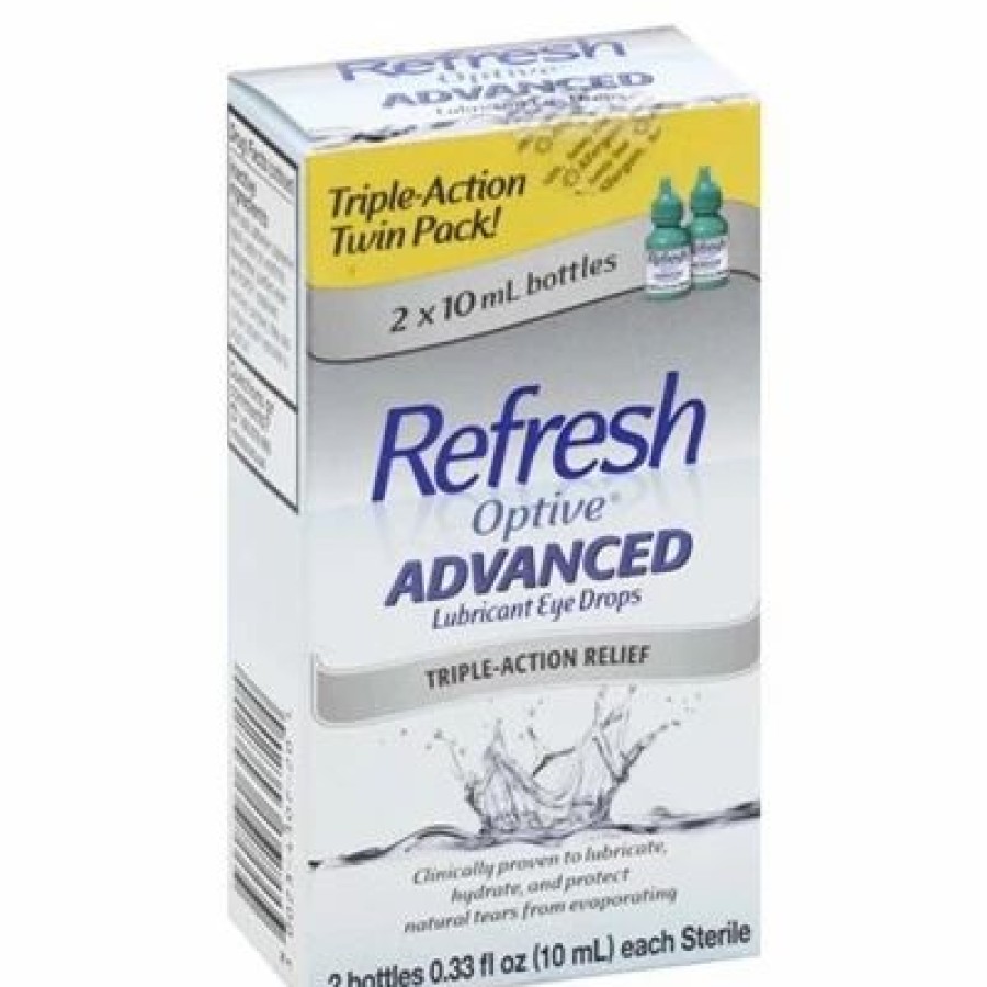 Refresh Optive Advanced 2 Bottles 0.33Oz / 10Ml | * Clearance