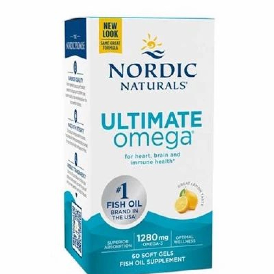 Nordic Naturals Ultimate Omega Lemon Flavor 60 Soft Gels | * New