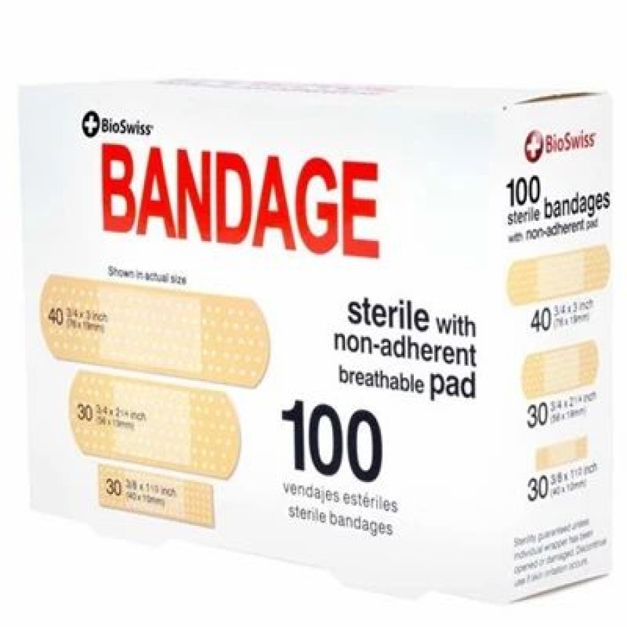 Bioswiss Sterile Bandage With Nonadherent Pad 100 Piece | * Hot