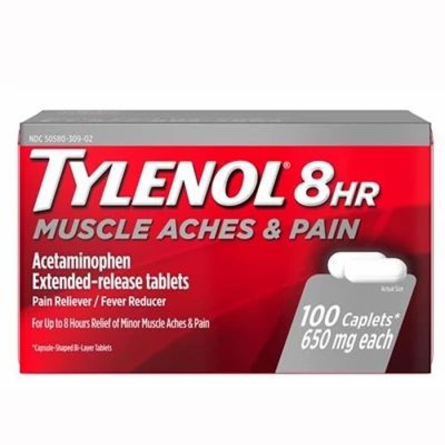 Tylenol Tylenol 8 Hr Muscle Aches And Pain Reliever Fever Reducer 100 Caplets | * Online