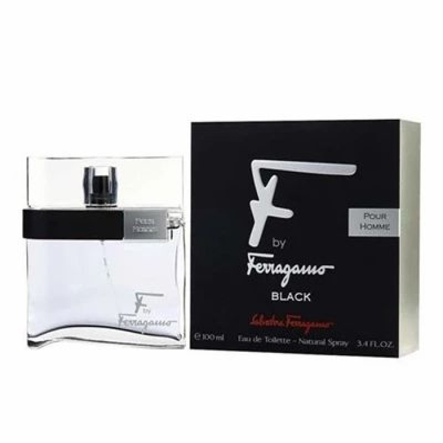 F Black By Salvatore Ferragamo For Men 3.4 Oz | * New