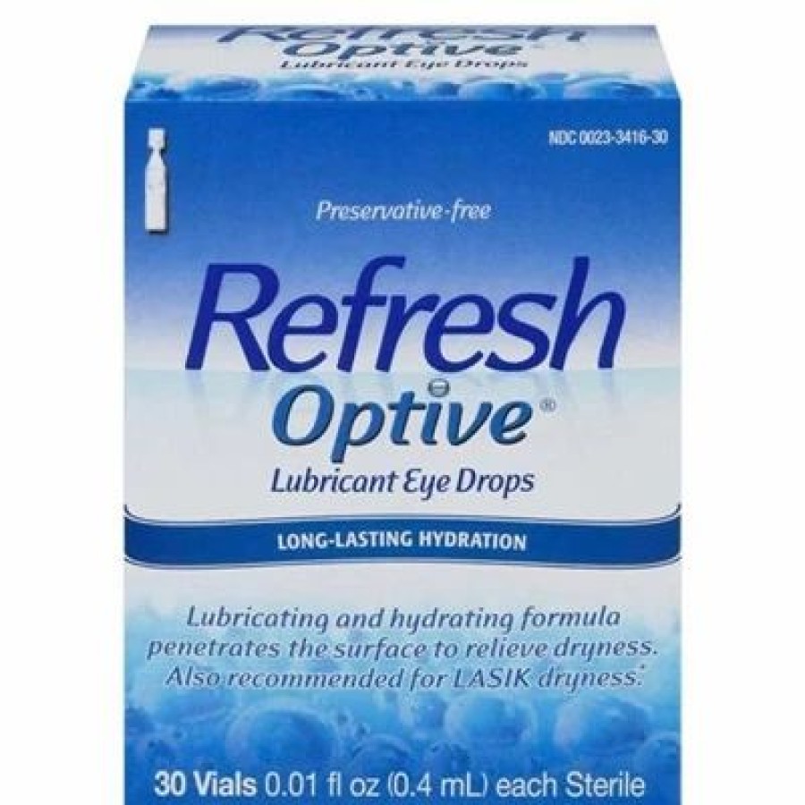 Refresh Optive 30 Vials 0.01Oz / 0.4Ml | * New