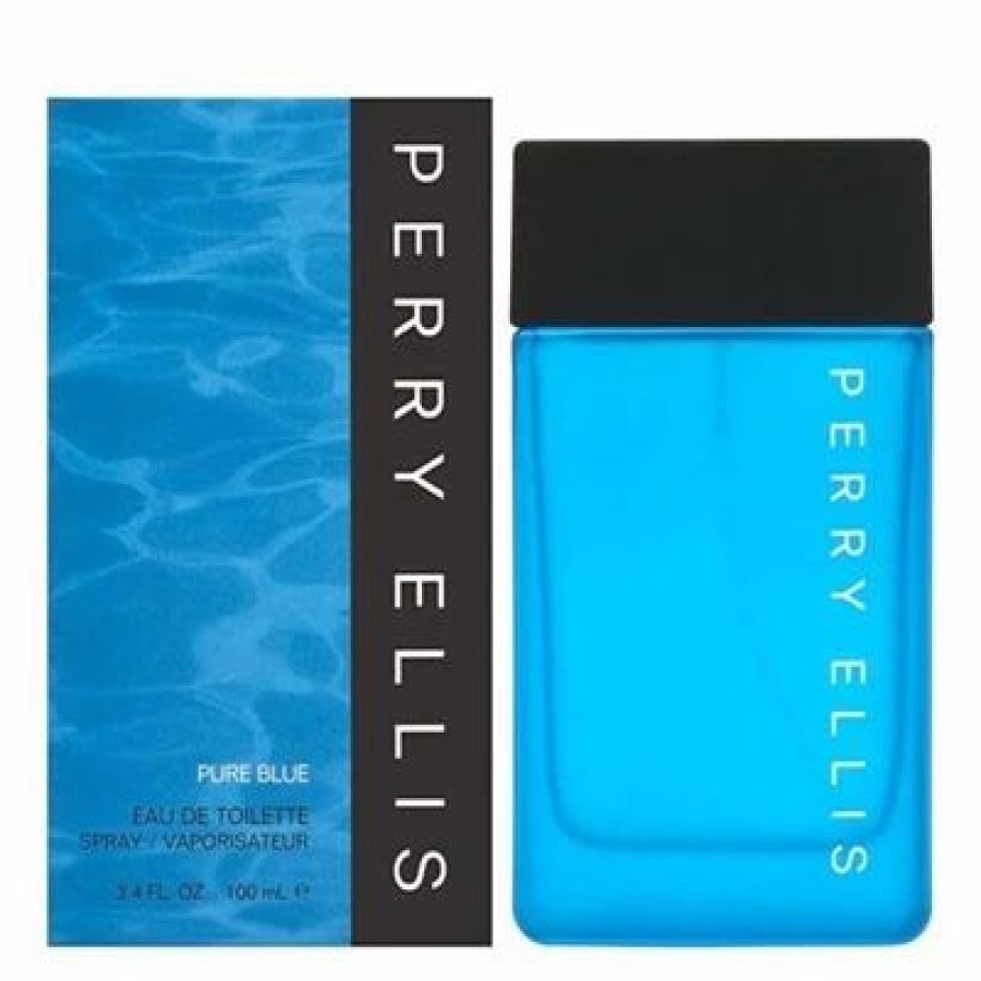 Pure Blue By Perry Ellis For Men 3.4Oz | * New