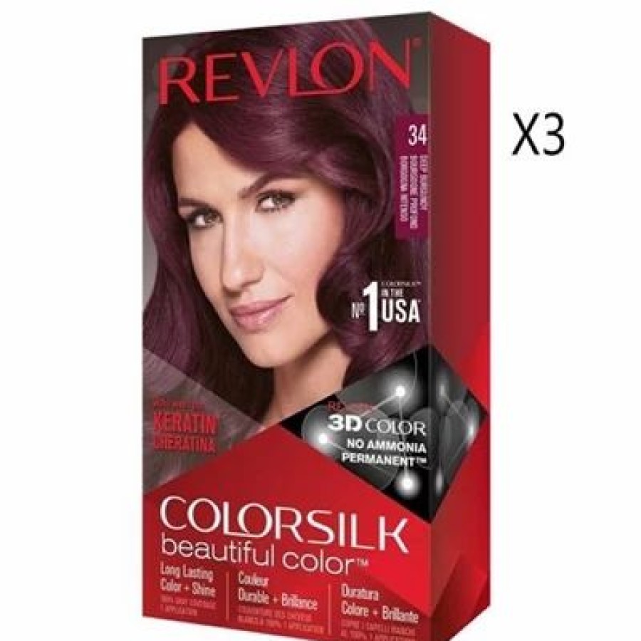 Revlon Colorsilk Beautiful Color Hair Dye 3 Packs | * Clearance